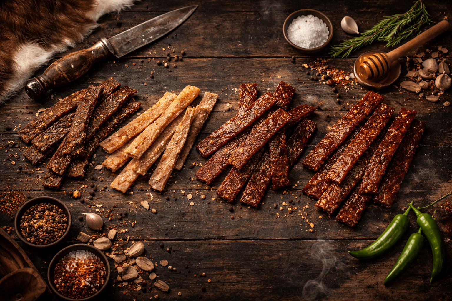 Texas Jerky Co. premium beef jerky varieties